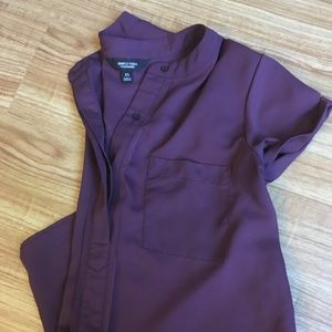 Deep purple Vera Wang button shirt